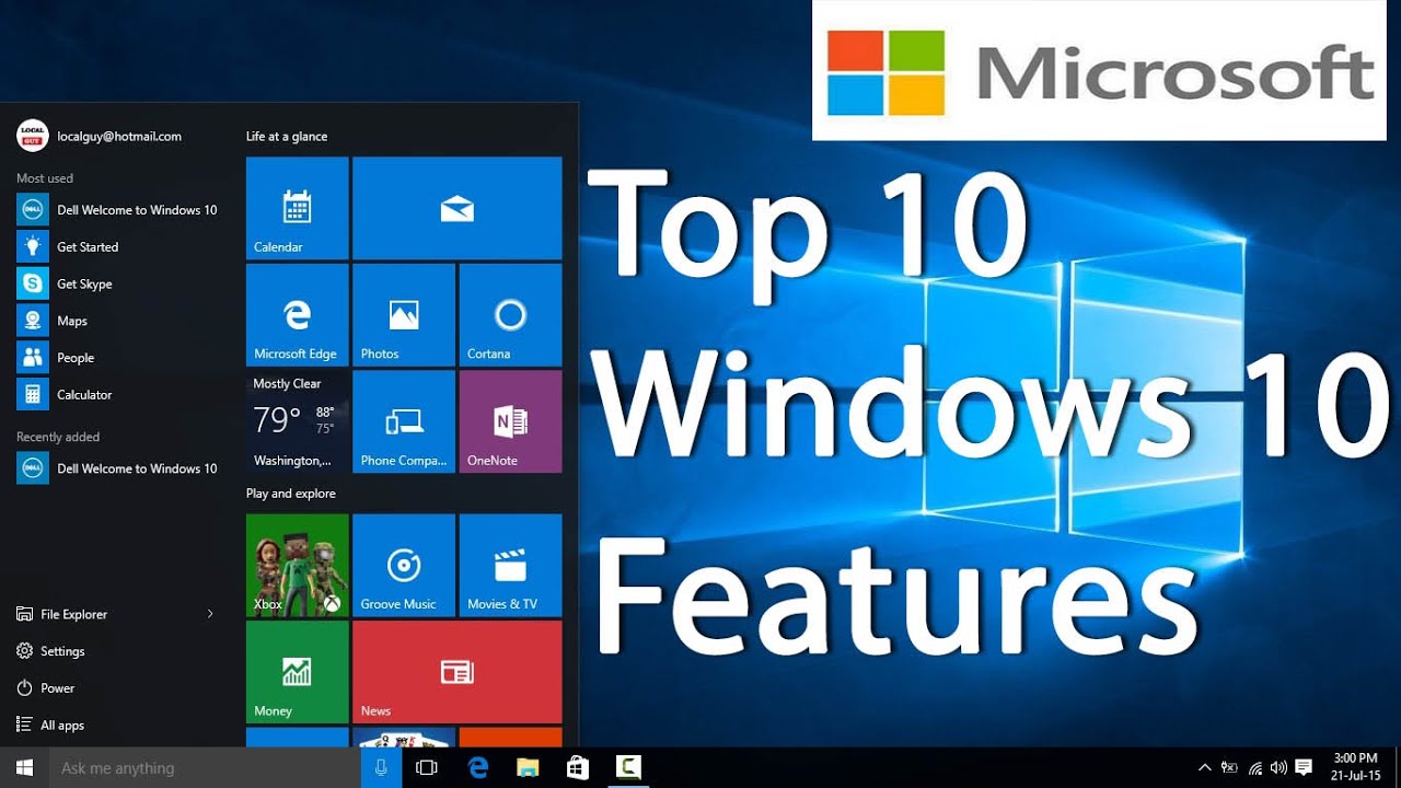 Best Features Of Window 10 Er S Blog