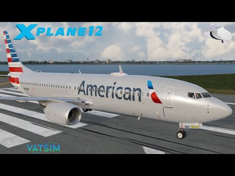 X-Plane 12 Zibo 738 in VR + VATSIM LIVE! 