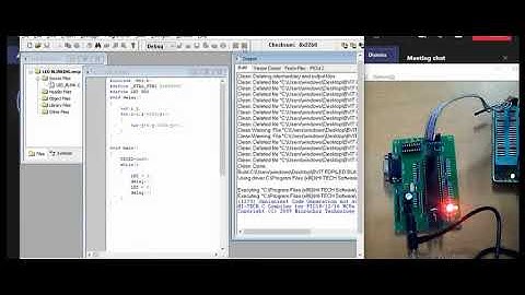 PIC Microcontroller program of Led blinking using MPLAB  with Hardware Live  demo | How to use MPLAB