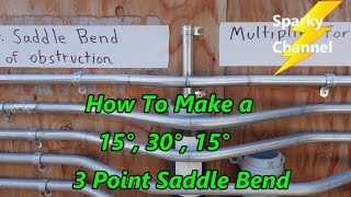 How to Make a 15°, 30°, 15° Three Point Saddle Bend