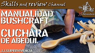 ✅ CUCHARA DE ABEDUL | Manualidad Bushcraft | tallado de cuchara | Spoon Carving