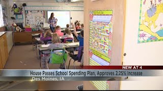 Iowa House approves 2.25% school spending increase in funding plan