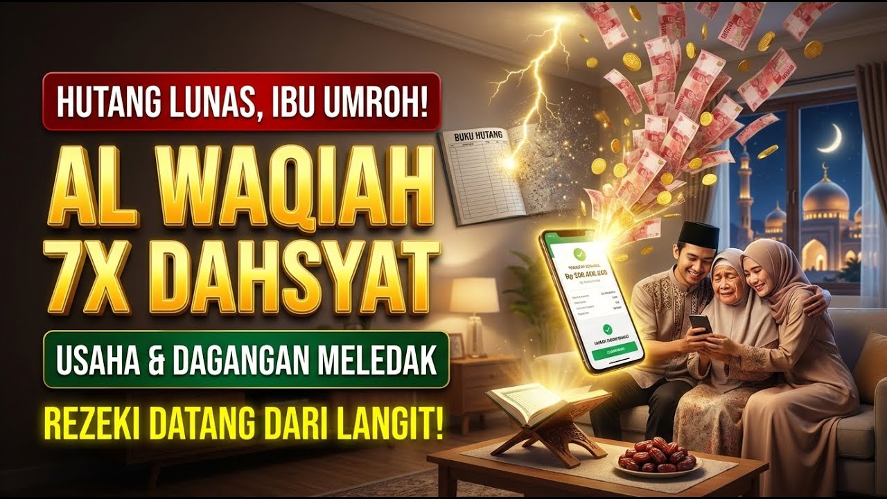 Surat Al Waqiah 7x Buka Jalan Rezeki Lunas Hutang Bulan Ramadhan