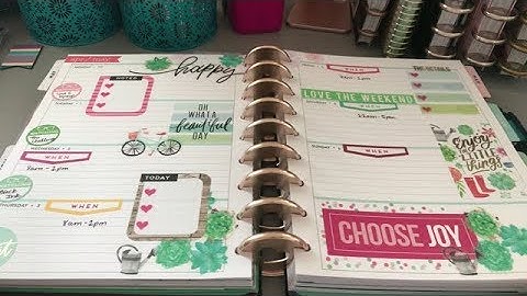 Happy Planner Classic PWM- April 30th to May 5th