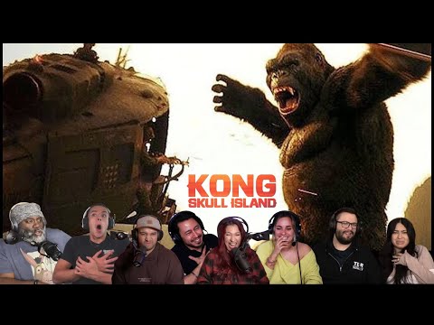 KONG SKULL ISLAND: FIRST TIME REACTIONS - Kong vs Helicopters & Skull Crawlers