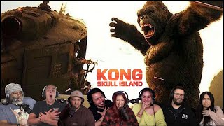 KONG SKULL ISLAND: FIRST TIME REACTIONS - Kong vs Helicopters & Skull Crawlers