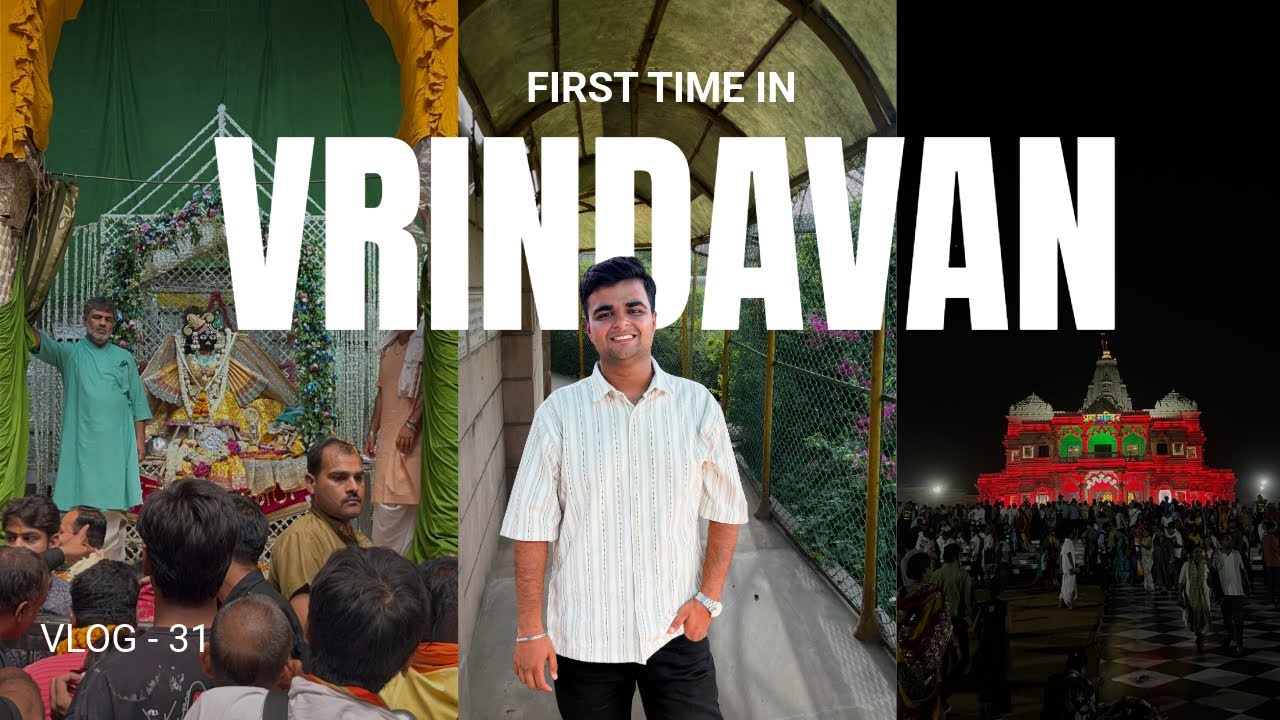 VLOG - 31 || First Time In Vrindavan 🛕 🦚 || A Feeling I Can’t Explain || Family Trip || YD GAMING
