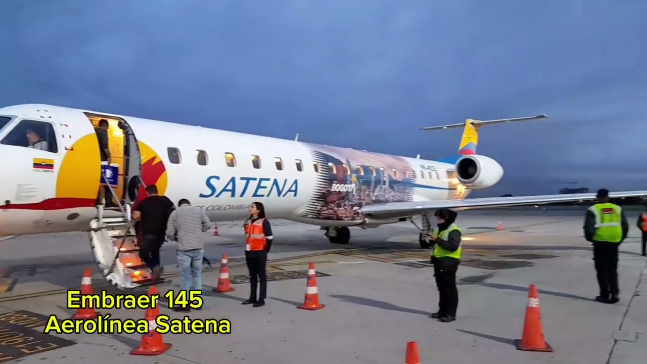 Vuelo Bogota-Valencia Venezuela | Satena Embraer 145 | Fuerte Aterrizaje #despegue