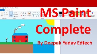 Basic Computer Knowledge - Microsoft PaintComplete Tutorial in Hindi @DYE2376
