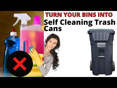 How To keep Your Garbage Can Clean By Doing Nothing | Turn Your Bin Into A Self cleaning trash can