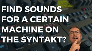 How do I filter sound for certain machines on the Elektron Syntakt?