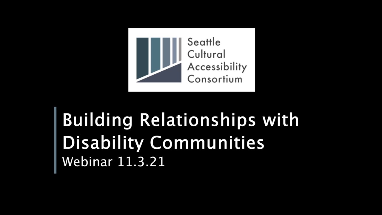 Building Relationships with Disability Communities - YouTube