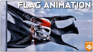 Create Pirate Flag Simulations easily | Blender Beginners tutorial