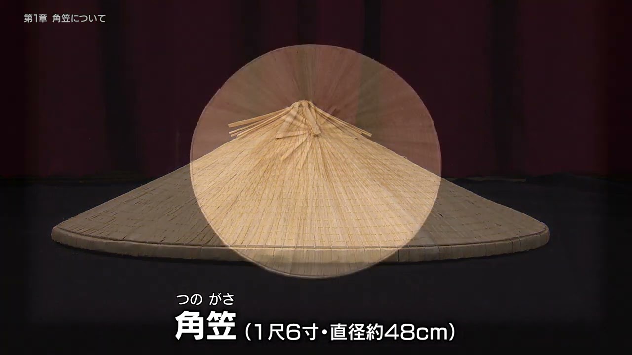 笠縫いマニュアル1 角笠 第1章 角笠について - YouTube
