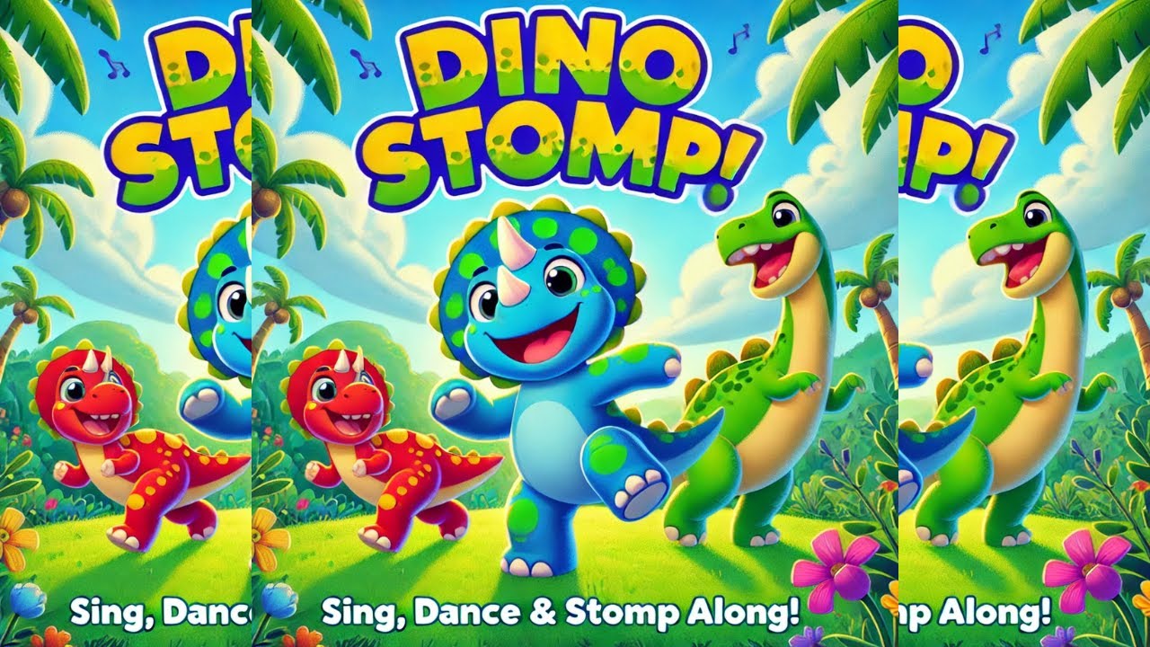 Dino stomp! 🦕🎶 Get ready to STOMP, CHOMP, and ROAR with Toby the Triceratops! 🎶🦖