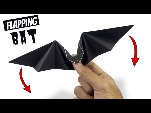 HALLOWEEN 3D Moving Paper Toy Bat, Ghost, Mummy With Flapping Arms