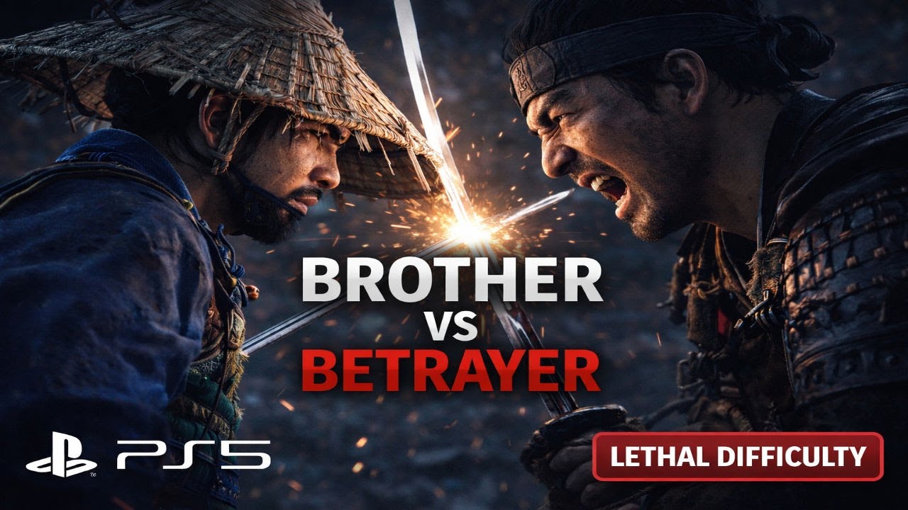 Jin vs Ryuzo — Brother Turned Enemy | LETHAL Difficulty | Ghost of Tsushima (PS5)