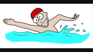 Swimming sound effect with heavy splashes