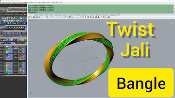 how to make 3d jewellery cad design how to design jali bangle in matrix 9 #bs3darts #youtube