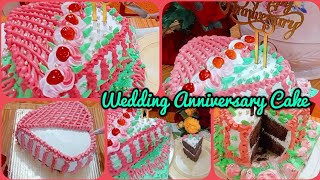 How To Make Wedding Anniversary Cake | Cake Decorating | Areeba Ka Kitchen