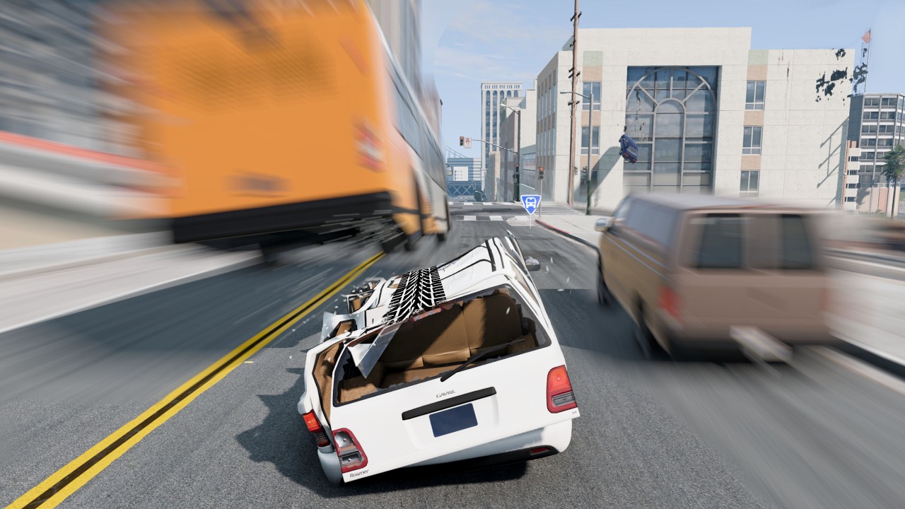 beamng but traffic is 33333% faster