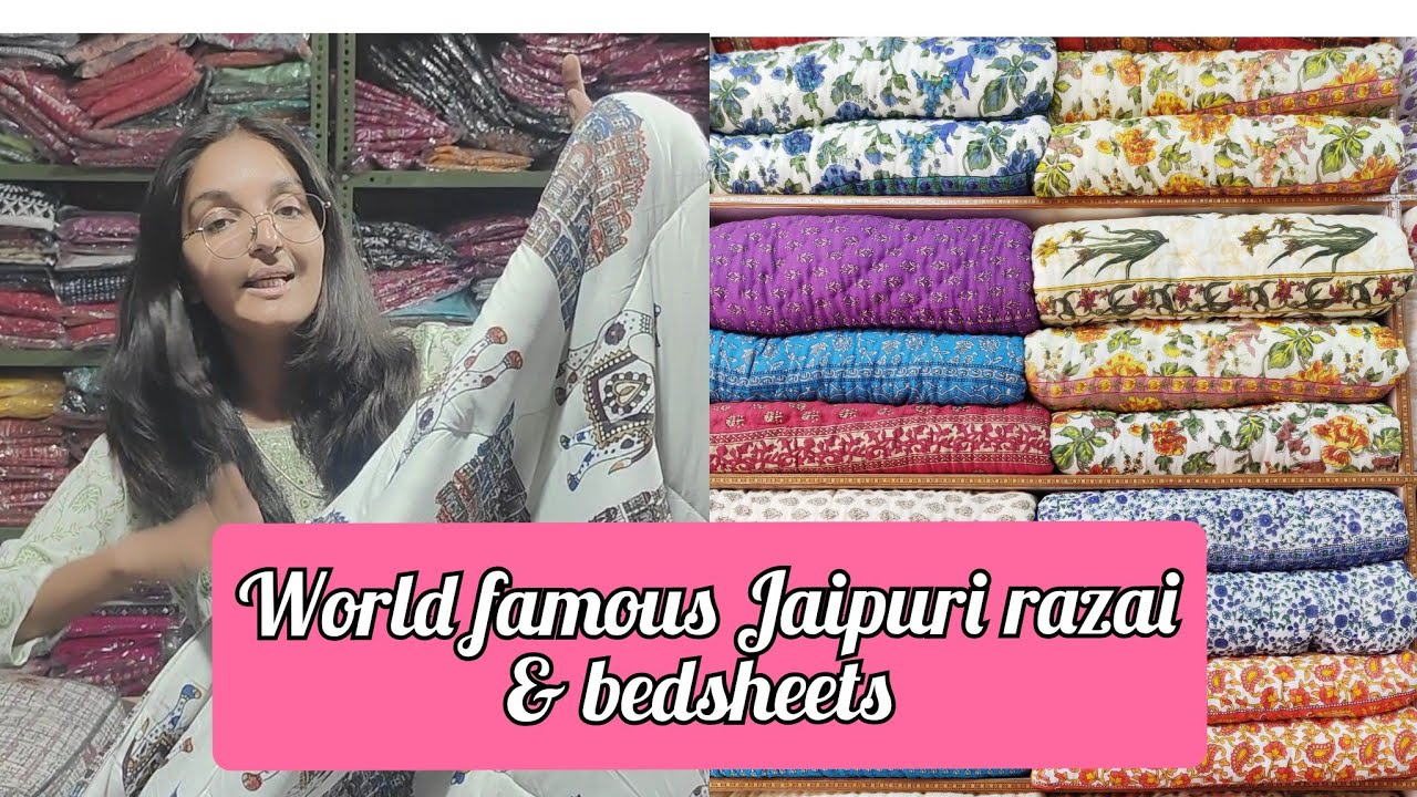 Exclusive Jaipuri Razai, fitted Bedsheets, Imported Blankets, Bedcovers