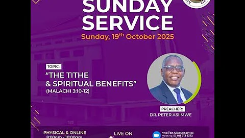 12:00 PM   | SUNDAY SERVICE  |  19TH OCTOBER 2025