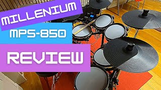 Millenium MPS-850 E-drum kit review: hear factory songs and sounds!