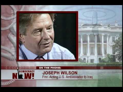 DemNow-Joe Wilson responds to Dick Cheney's Iraq a...