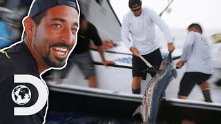 Josh Harris Reels In His First Marlin! | Deadliest Catch: Bloodline