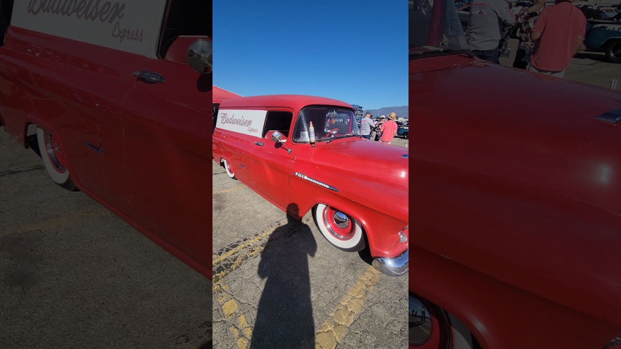 Super Low 1955 Chevy Panel Truck at Pomona Swap Meet! 😮 Classic