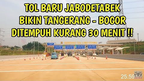 4 Menit Bandara Soekarno Hatta - Cibubur Via Tol JORR 2, Tanpa Pindah Tol Bablas Lempeng Ajah