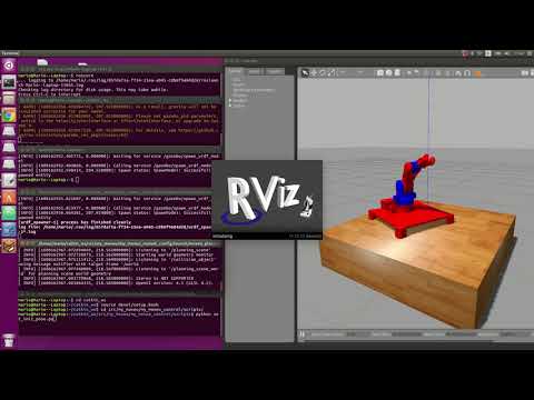 Controling preliminary Moveo model through Python script in Gazebo. Gazebo-Moveit interface.