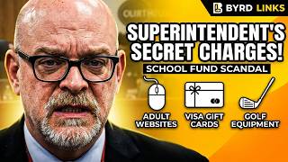 Superintendent charged after investigators find shocking credit card expenses