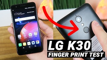 LG K30 - Is the Finger Print Sensor Any Good? + How to Set it Up