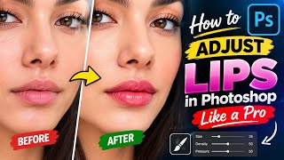 How to Adjust Lips in Photoshop Like a Pro 😍 | Perfect Lip Editing Tutorial screenshot 3