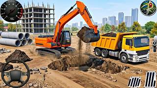 🧑‍🏭City Road Construction JCB Excavator 3D - 🚧 | Heavy Excavator & Truck - Android Gameplay screenshot 5