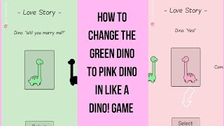 How to Change the Green Dino to Pink Dino in Like a Dino! Game | Green Dino to Pink Dino | AB30 John screenshot 4