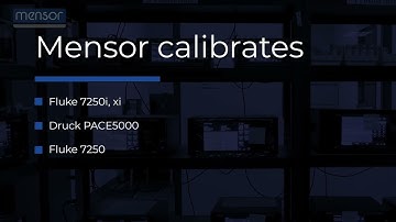 Products that Mensor can Calibrate