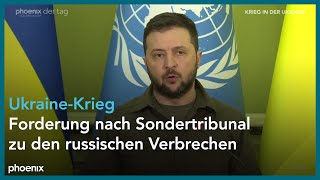 Pressekonferenz mit Antonio Guterres und Wolodymyr Selenskyj zum Krieg in der Ukraine am 28.04.2022