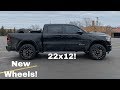 My New 22x12 TIS Wheels for my 2020 Ram 1500