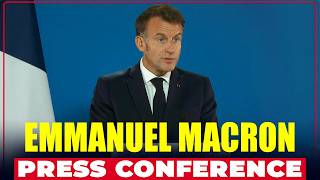 LIVE: French President Emmanuel Macron holds press conference after EU summit in Brussels