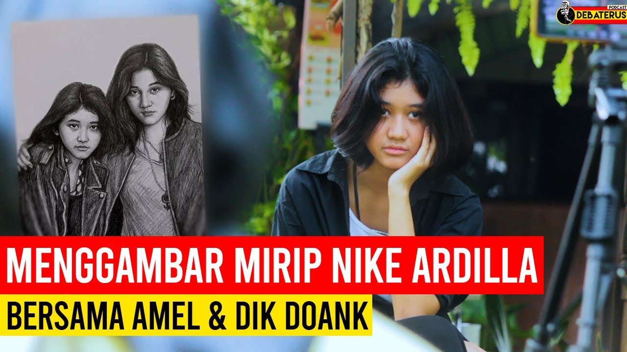 Menggambar Mirip Nike Ardilla Bersama Amel Dan Dik Doank