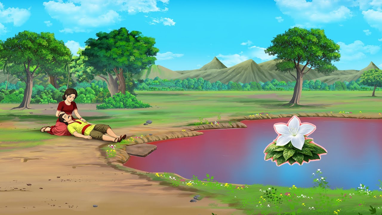 एक तालाब, एक ज़हर और एक बलिदान | Chameli Ke Phool Ka Rahasya | cartoon | moral story | hindi kahani