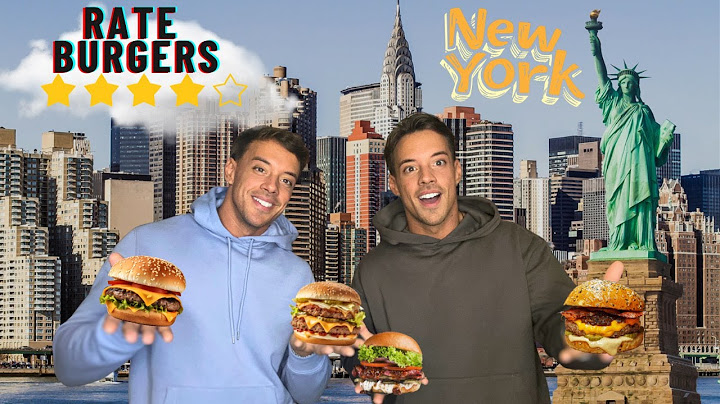 Δοκιμάζουμε ΟΛΑ τα διάσημα BURGERS στην ΝΕΑ ΥΟΡΚΗ!