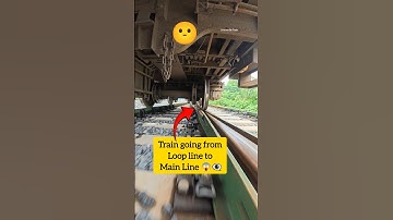 Train going from loop line to main line 😱😎 #shortsfeed #railtrack #Train #trainwheels #railroad