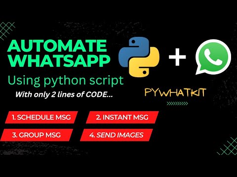 Whatsapp automation using python | PYWHATKIT | python projects | Whatsapp Clone