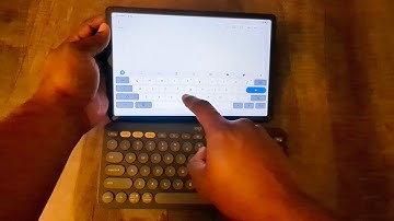 How to use on screen and physical keyboard on Lenovo Tablet 