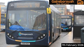 Buses at Gainsborough Bus Station (07/02/2026)