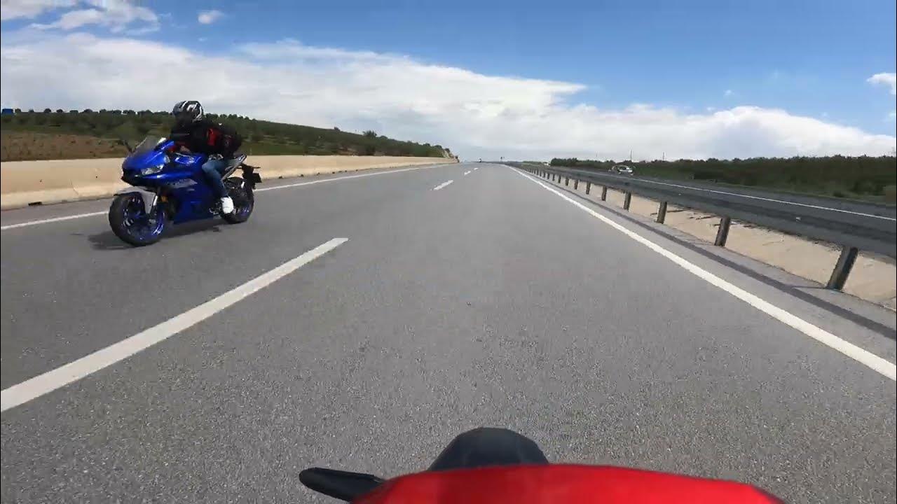 Yamaha R7 vs CBR 650R vs 600RR / Salihli Akhisar Yolu YouTube